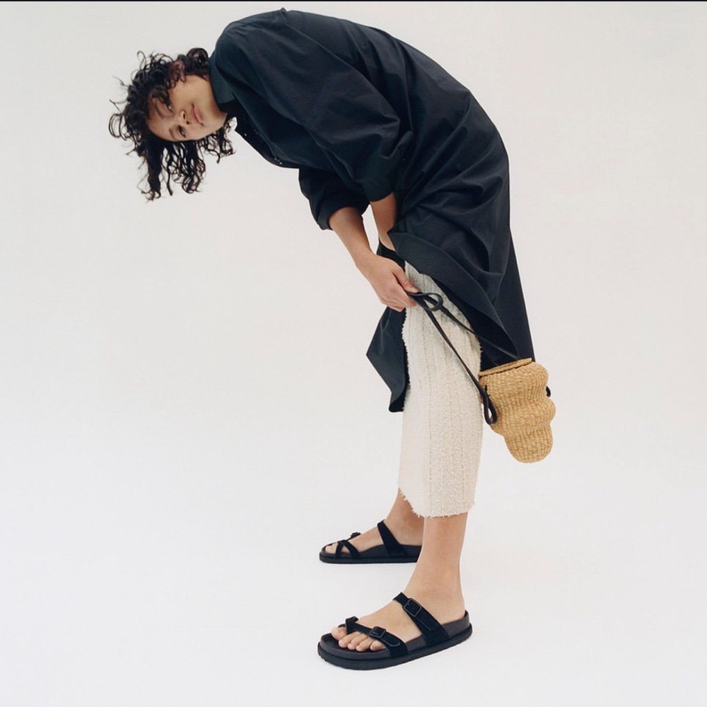 Birkenstock 1774 Mayari Black Suede Sandals - Picture 2 of 13